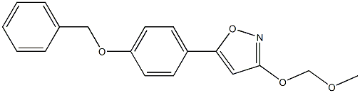 5-(4-(benzyloxy)phenyl)-3-(MethoxyMethoxy)isoxazole,,结构式