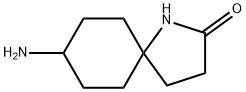 8-アミノ-1-アザスピロ[4.5]デカン-2-オン塩酸塩 化学構造式