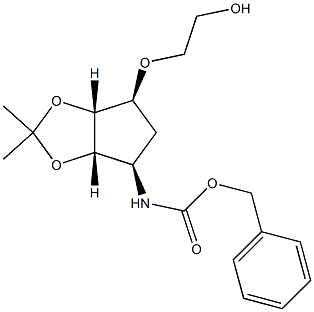  benzyl ((3aS,4R,6S,6aR)-6-(2-hydroxyethoxy)-2,2-diMethyltetrahydro-3aH-cyclopenta[d][1,3]dioxol-4-yl)carbaMate