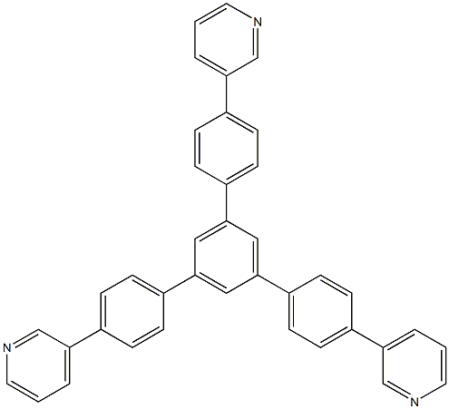 1,3,5-tri(p-pyrid-3-yl-phenyl)benzene Structure