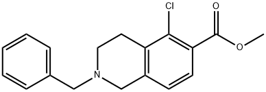 Methyl 2-benzyl-5-chloro-1,2,3,4-tetrahydroisoquinoline-6-carboxylate,1375069-42-3,结构式