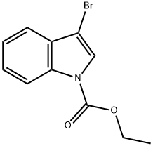 3-溴吲哚-1-甲酸乙酯, 1375064-59-7, 结构式