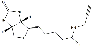 5-((3aS,4S,6aR)-2-oxohexahydro-1H-thieno[3,4-d]iMidazol-4-yl)-N-(prop-2-yn-1-yl)pentanaMide 结构式