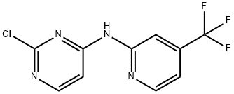 2-chloro-N-(4-(trifluoroMethyl)pyridin-2-yl)pyriMidin-4-aMine Struktur