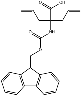 N-FMOC-2-AMINO-2-(2-PROPENYL)-4-PENTENOIC ACID, 1311992-97-8, 结构式