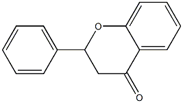 (2RS)-2-Phenyl-2,3-dihydro-4H-1-benzopyran-4-one Structure