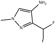 3-(difluoroMethyl)-1-Methyl-1H-pyrazol-4-aMine 化学構造式