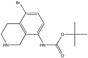 N-Boc-5-broMo-1,2,3,4-tetrahydroisoquinolin-8-aMine Structure