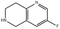 3-fluoro-5,6,7,8-tetrahydro-1,6-naphthyridine Struktur