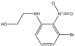 2-((3-broMo-2-nitrophenyl)aMino)ethanol Structure