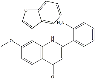 2-(2-aMinophenyl)-8-(benzofuran-3-yl)-7-Methoxyquinolin-4(1H)-one