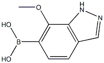 7-Methoxy-1H-indazol-6-yl-6-boronic acid Struktur