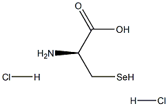 D-硒代半胱氨酸盐酸盐,,结构式