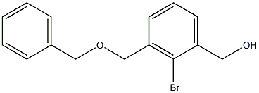 (3-(benzyloxyMethyl)-2-broMophenyl)Methanol Structure