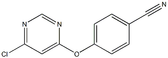 4-(6-chloropyriMidin-4-yloxy)benzonitrile 结构式