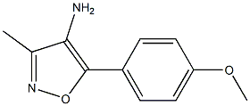 5-(4-Methoxyphenyl)-3-Methylisoxazol-4-aMine 化学構造式