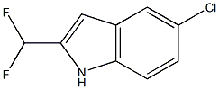 5-Chloro-2-(difluoroMethyl)-1H-indole,,结构式