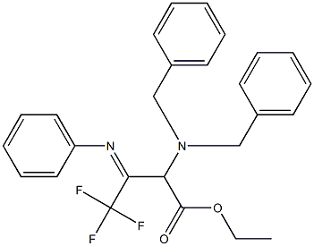 Ethyl 2-(dibenzylaMino)-4,4,4-trifluoro-3-(phenyliMino)butanoate