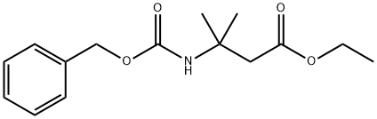 3-(((苄氧基)羰基)氨基)-3-甲基丁酸乙酯,1381947-21-2,结构式