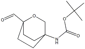 Tert-butyl 1-forMyl-2-oxabicyclo[2.2.2]octan-4-ylcarbaMate,,结构式
