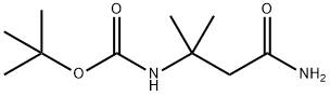 tert-butyl 4-aMino-2-Methyl-4-oxobutan-2-ylcarbaMate 化学構造式