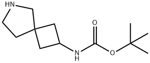 2-(Boc-aMino)-6-aza-spiro[3.4]octane 结构式