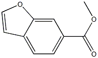 メチル 1-ベンゾフラン-6-カルボキシラート 化学構造式
