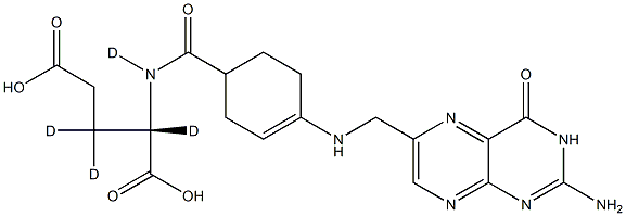 TetrahydropteroylglutaMic Acid-d4 化学構造式