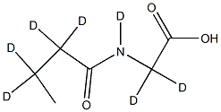 N-Butanoylglycine-d7 Struktur