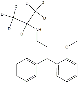 N-(Isopropyl-d7)-3-(2-Methoxy-5-Methylphenyl)-3-phenylpropylaMine Structure