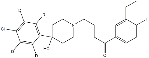  4-[4-(4-Chlorophenyl-d4)-4-hydroxy-1-piperidinyl]-1-(3-ethyl-4-fluorophenyl)-1-butanone