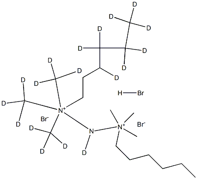 IMinobis(6-hexyltriMethylaMMoniuM)-d18 BroMide HydrobroMide,,结构式