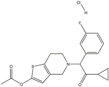 2-[2-(Acetyloxy)-6,7-dihydrothieno[3,2-c]pyridin-5(4H)-yl]-1-cyclopropyl-2-(3-fluorophenyl)ethanone Hydrochloride|间氟普拉格雷盐酸盐