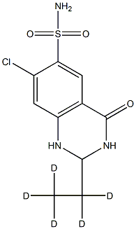 7-Chloro-2-(ethyl-d5)-6-sulfaMyl-1,2,3,4-tetrahydro-4-quinazolinone Structure