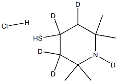 2,2,6,6-TetraMethyl-4-piperidinethiol-d5 Hydrochloride Structure