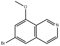 6-broMo-8-Methoxyisoquinoline 化学構造式