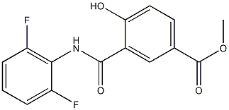 Methyl 3-(2,6-difluorophenylcarbaMoyl)-4-hydroxybenzoate Struktur