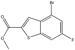 Methyl 4-broMo-6-fluorobenzo[b]thiophene-2-carboxylate Structure