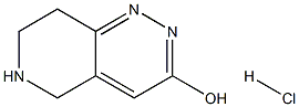 5,6,7,8-Tetrahydropyrido[4,3-c]pyridazin-3-ol hydrochloride Struktur