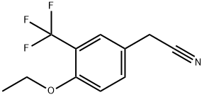 4-乙氧基-3-(三氟甲基)苯乙腈 结构式