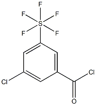 3-Chloro-5-(pentafluorothio)benzoyl chloride, 97% Structure