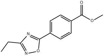 4-(3-乙基-1,2,4-恶二唑-5-基)苯甲酸甲酯 结构式