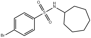 4-BroMo-N-cycloheptylbenzenesulfonaMide, 97% 化学構造式