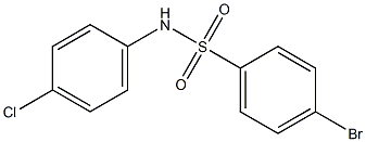 4-BroMo-N-(4-chlorophenyl)benzenesulfonaMide, 97% Structure