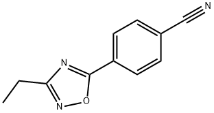 4-(3-Ethyl-1,2,4-oxadiazol-5-yl)benzonitrile, 97% Structure