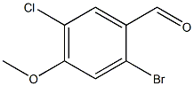 2-broMo-5-chloro-4-Methoxybenzaldehyde 化学構造式