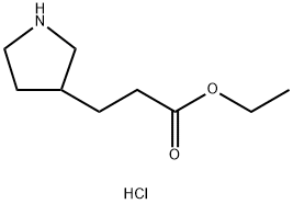 ethyl 3-(pyrrolidin-3-yl)propanoate hydrochloride Structure