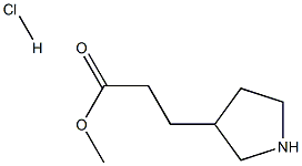 Methyl 3-(pyrrolidin-3-yl)propanoate hydrochloride Structure