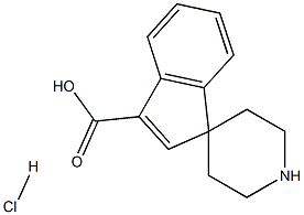 Spiro[1H-indene-1,4-piperidine]-3-carboxylic acid hydrochloride 结构式