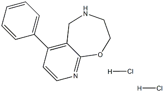 4-Phenyl-5,6,7,8-tetrahydro-9-oxa-1,6-diaza-benzocycloheptene dihydrochloride Structure